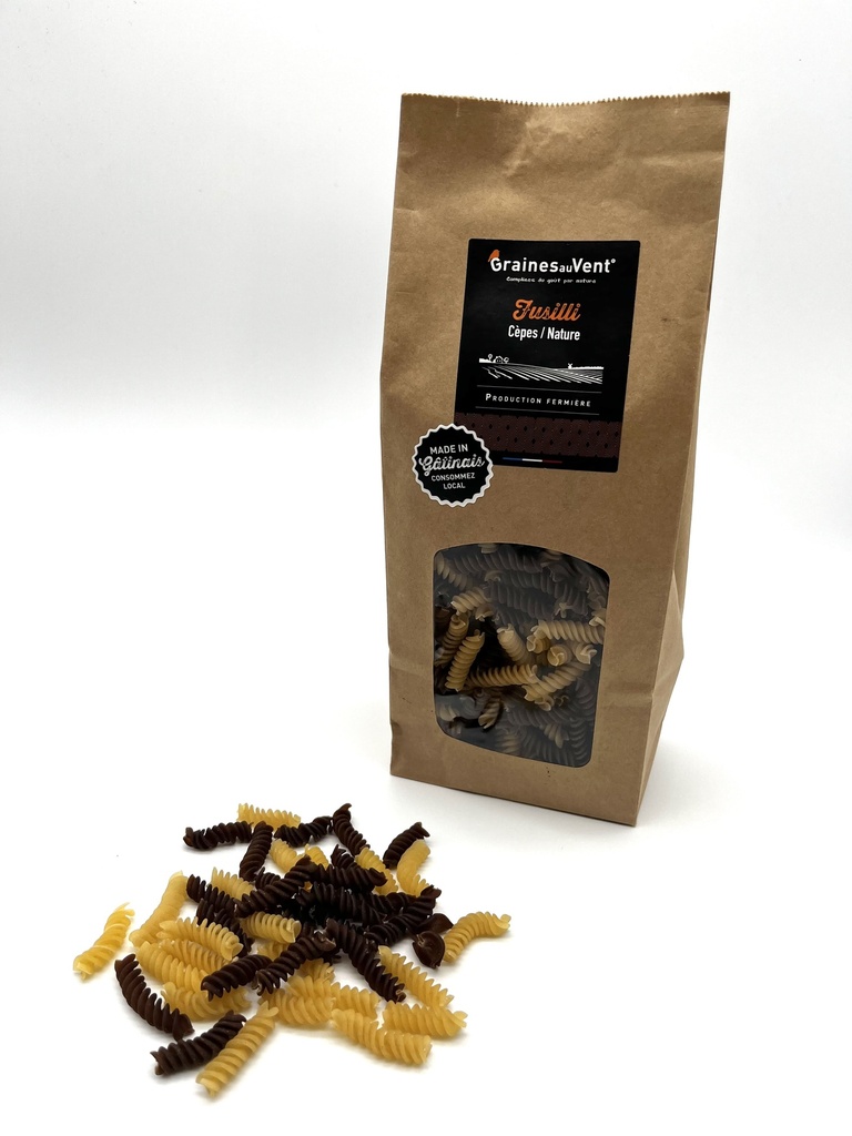 fusilli cèpes/nature 350g