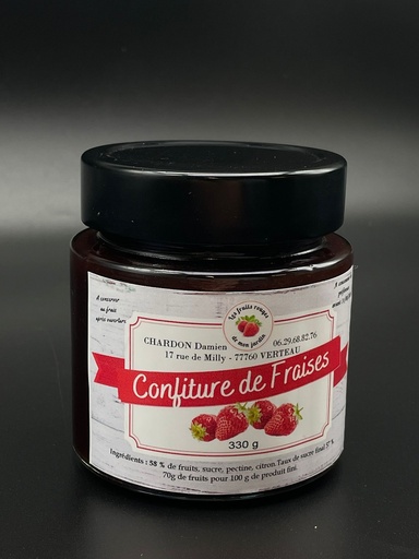 confiture de fraises 320g