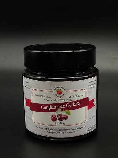 confiture de cerises 320g